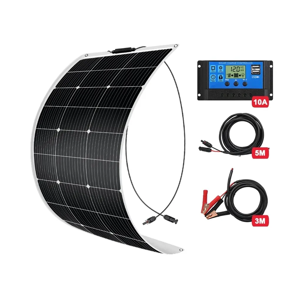 Pannello Solare Flessibile 100W Alta Efficienza: Offerta Kit 12V
