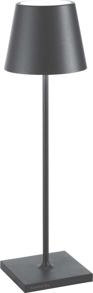 Zafferano Poldina Pro LED-Tischleuchte Dunkelgrau, Produktbild 