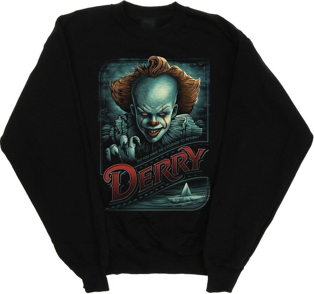 It Chapter 2 - "Derry Courage To Return" Sweatshirt für Herren BI47518 (XL) (Schwarz)
