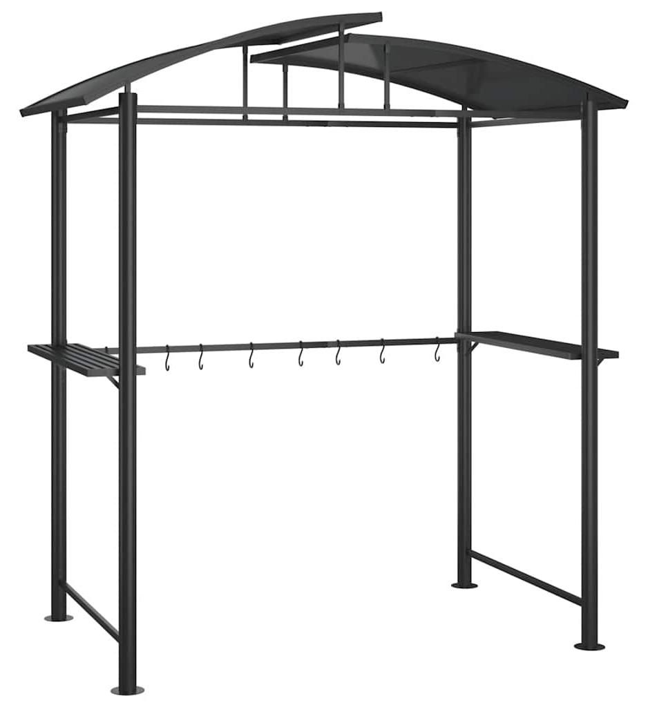 vidaXL Grillpavillon mit Seitenregalen Anthrazit Produktbild 