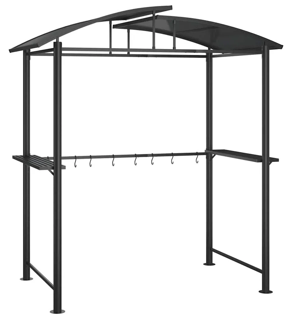 Abri barbecue anthracite pour protéger votre grill et cuisiner au sec
