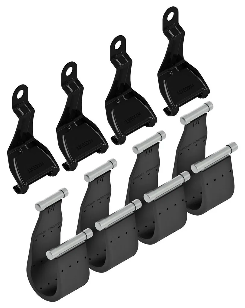 Sangles d'arrimage pour rails Snap - Set de 4 pièces modèle F2 noir