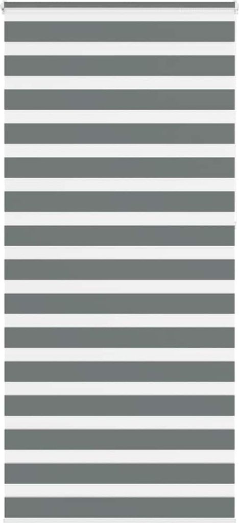 Doppelrollo Dunkelgrau 95x230 cm Stoffbreite 90,9 cm Polyester