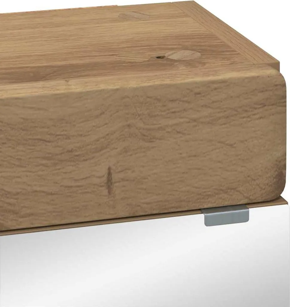 vidaXL TULUM Armadio Bagno Specchio 60 cm - Finitura Rovere Artisan - 8