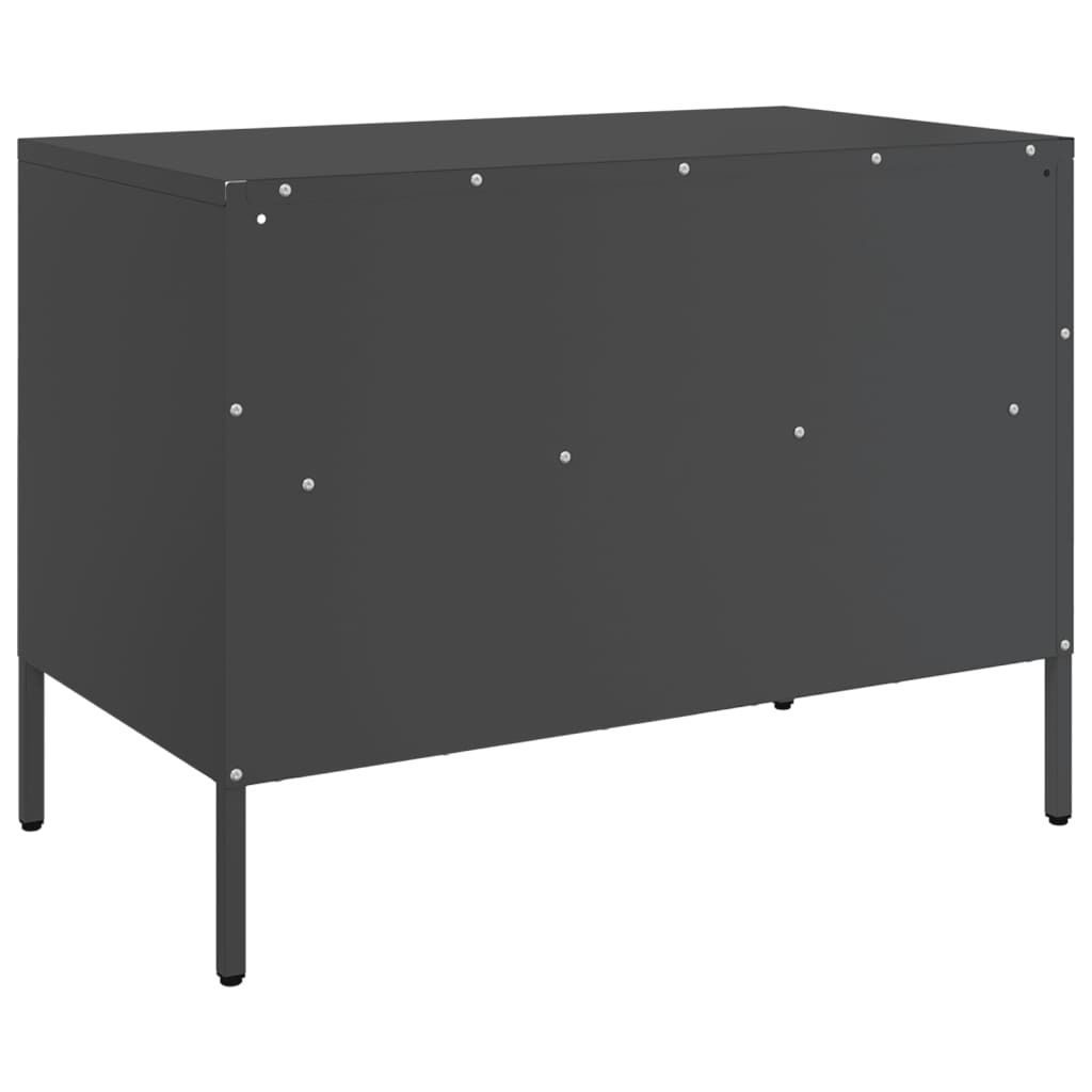 "2026 Aktion"TV-Schrank, Fernsehtisch - CLORIS - Schwarz 68x39x50,5cm Stahl - TV-Schränke NeuMöbel276644