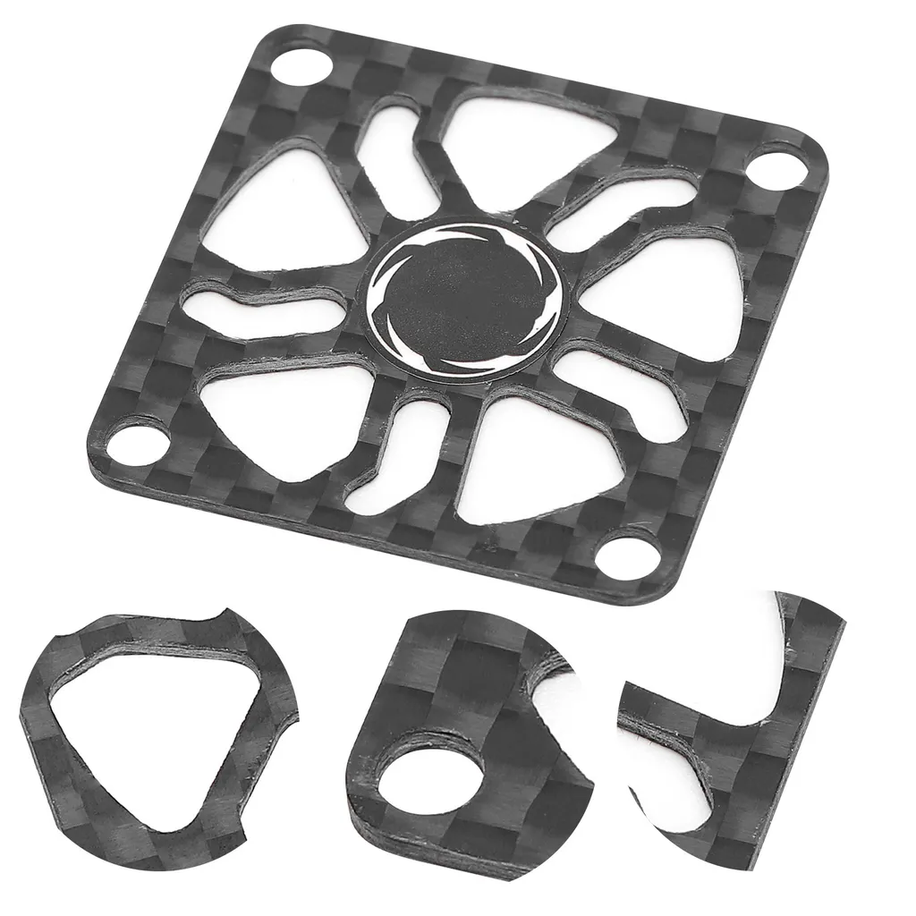 Copertura della ventola di raffreddamento, copertura della ventola di raffreddamento del motore elettrico, copertura della ventola di raffreddamento del motore ESC, copertura della ventola di raffreddamento RC, copertura della ventola di raffreddamento della fibra di carbonio, copertura della protezione della ventola di raffreddamento - 6