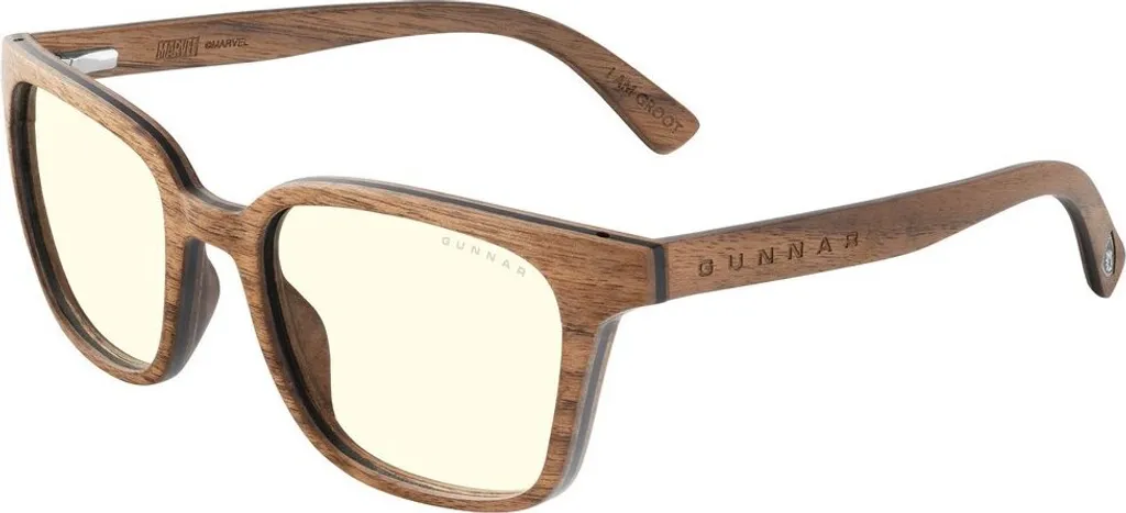 Lunettes Gunnar Groot Walnut verres clairs BLF 35 finition bois élégante