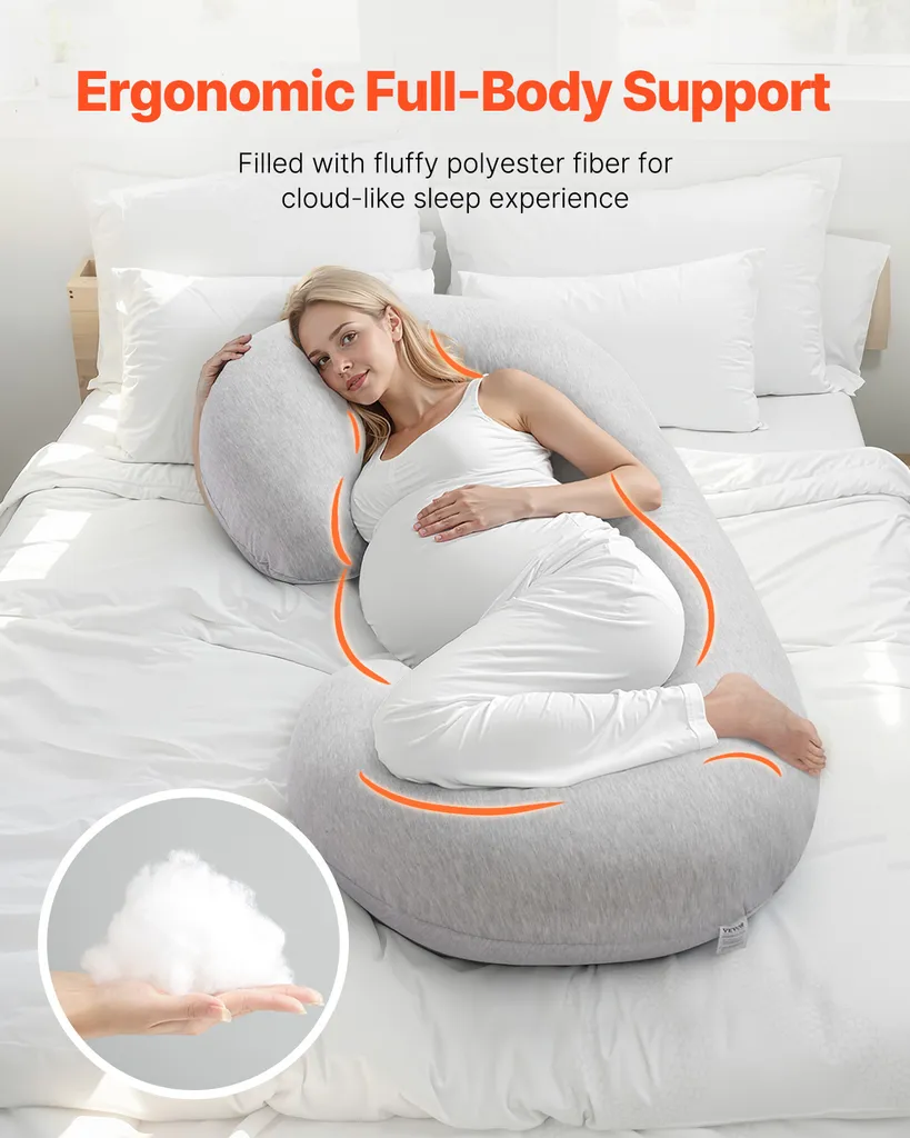 Coussin d'Allaitement Ergonomique et Traversin de Maternité Confortable C
