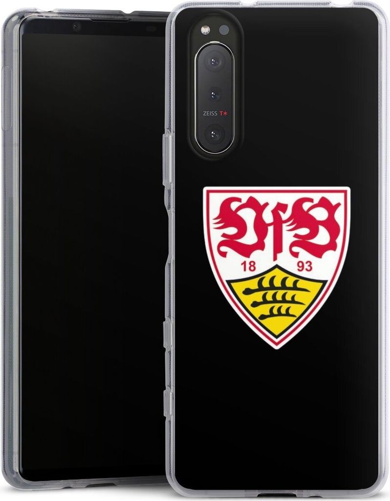 DeinDesign Handyhülle für Sony Xperia 5 II Silikon Hülle Case Smartphone Schutzhülle Offizielles Lizenzprodukt VfB Stuttgart Wappen