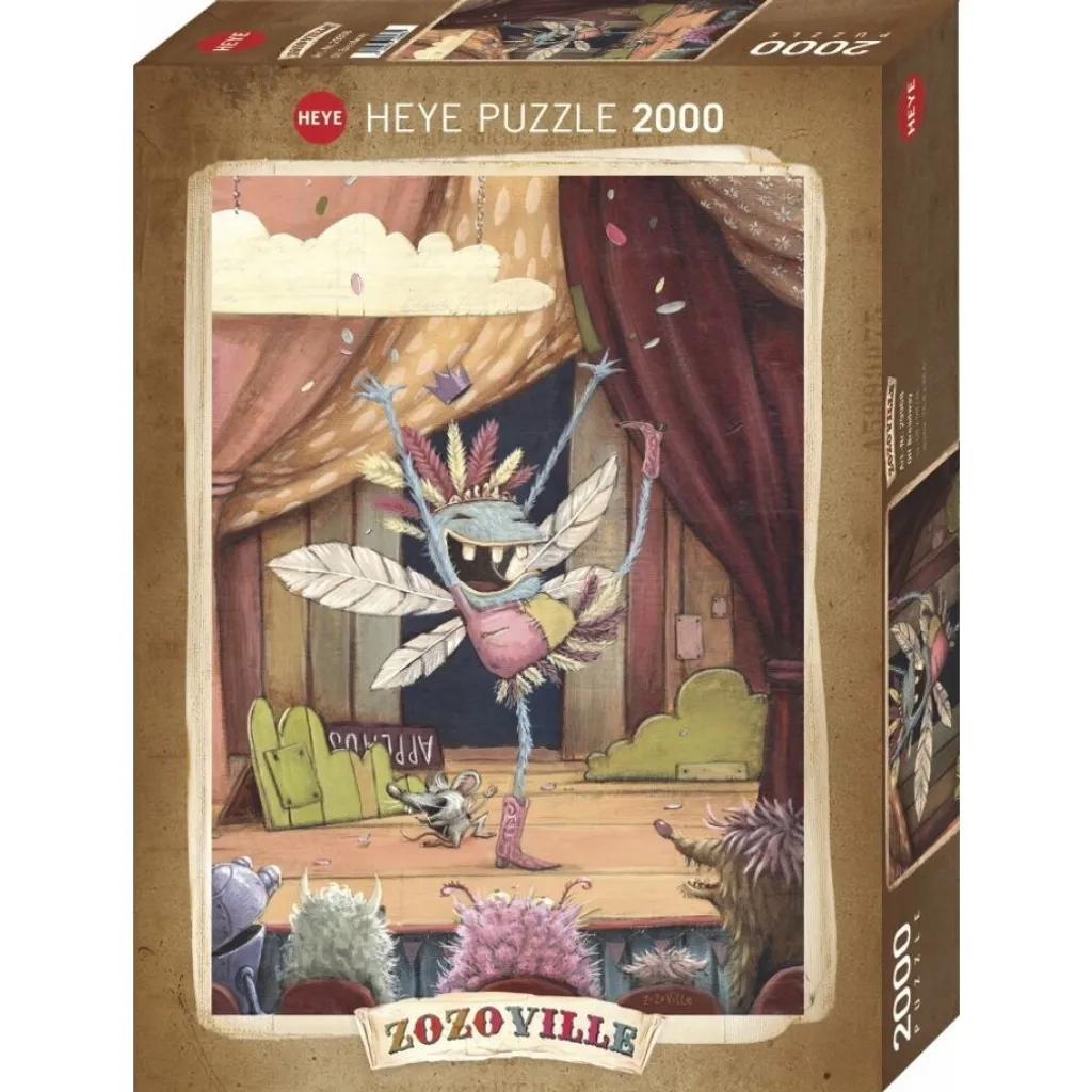 Puzzle HEYE Zozoville De Broadway 2000 pièces - Illustration Verticale