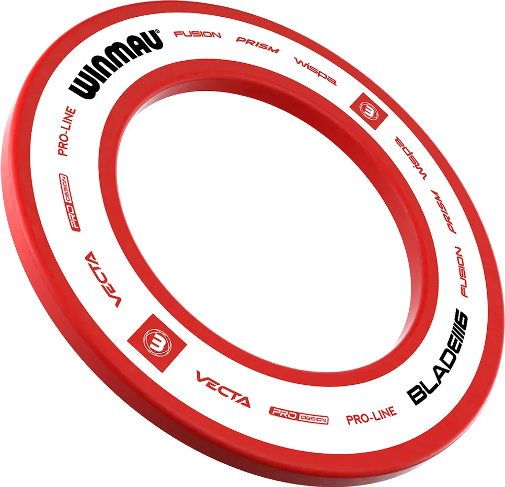Contour de Cible de Fléchettes Winmau Pro-Line 2.0 Rouge pour Intérieur