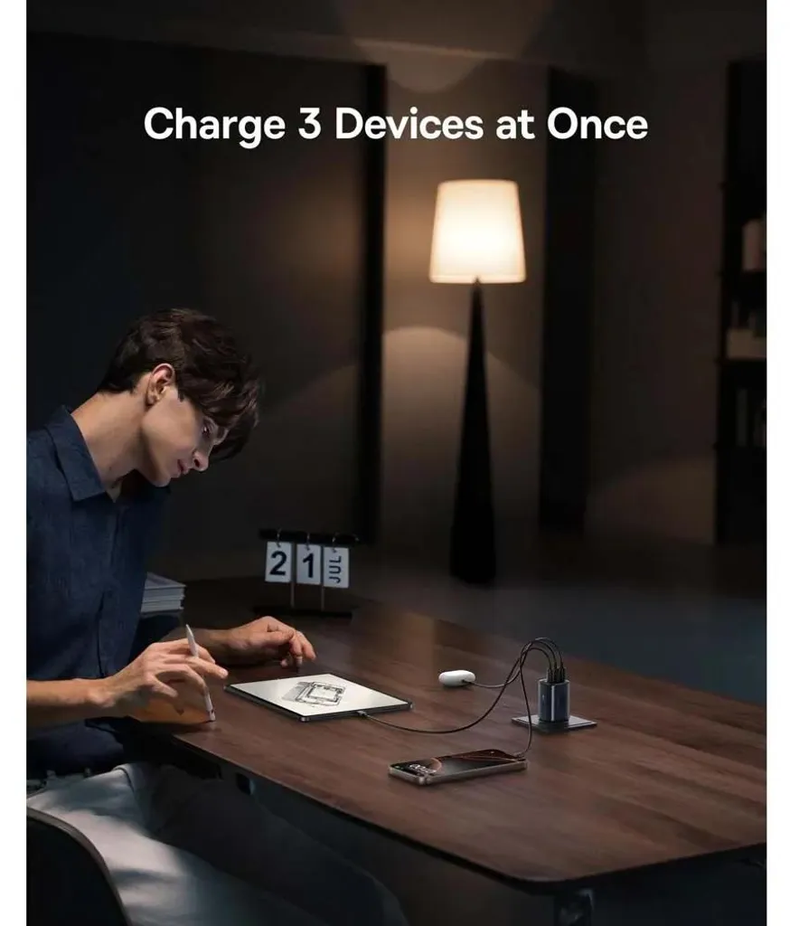 Chargeur Secteur Baseus E0121200 Noir avec Prise CA pour Maison - 6