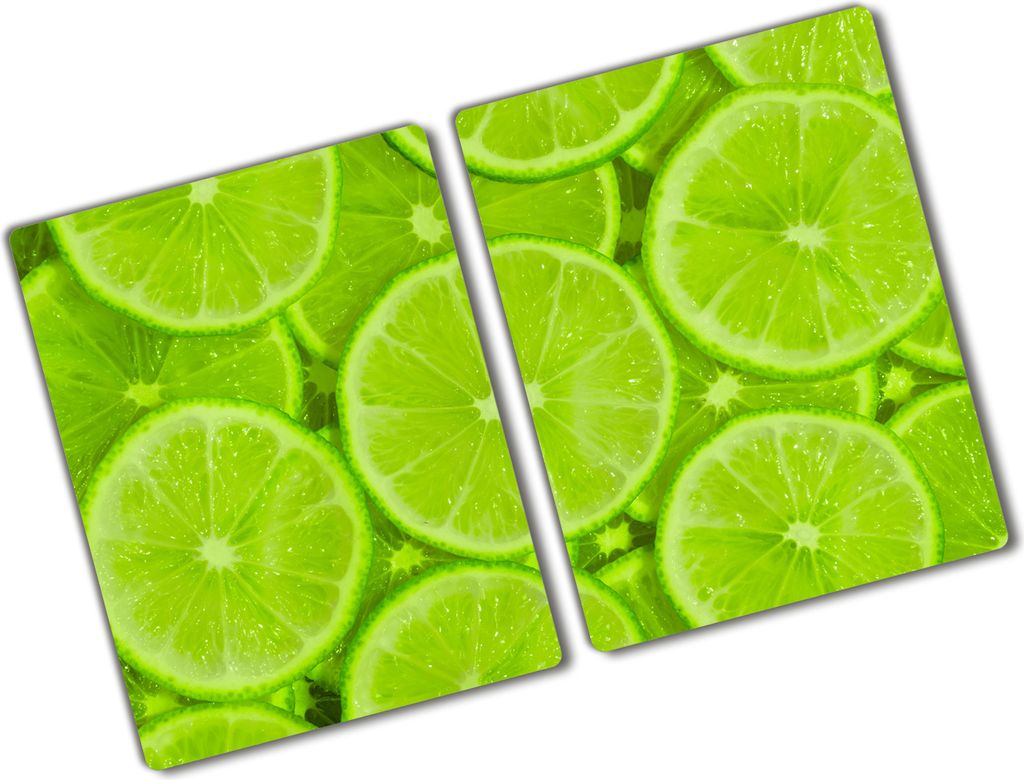 Tulup Glas Herdabdeckplatte - 2x40x52 cm - Glaskeramikkochfeld-Abdeckung Spritzschutz Glasabdeckplatte Kochplattenabdeckung und Schneidebrett - Zwe...