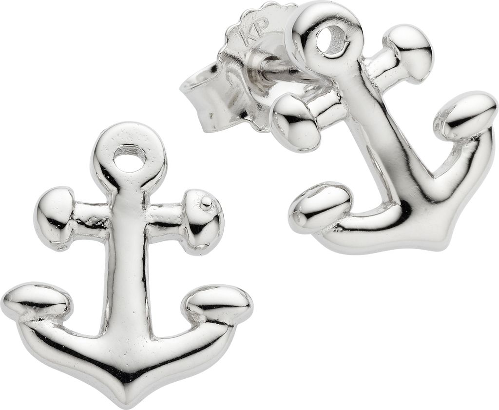 Zeeme Basic Ohrringe 925/- Sterling Silber 1,1cm weiß ohne 358220542