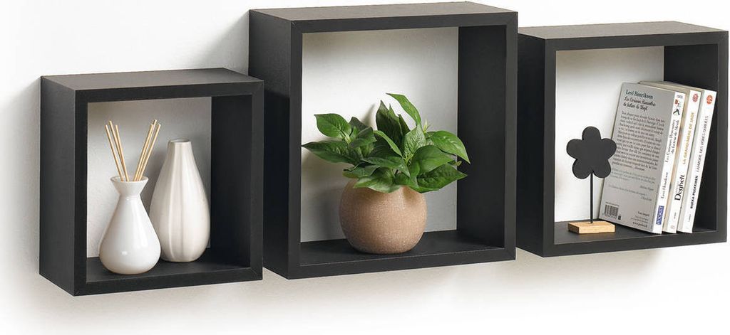 Wandregale, 3er-Set, quadratisch Produktbild 