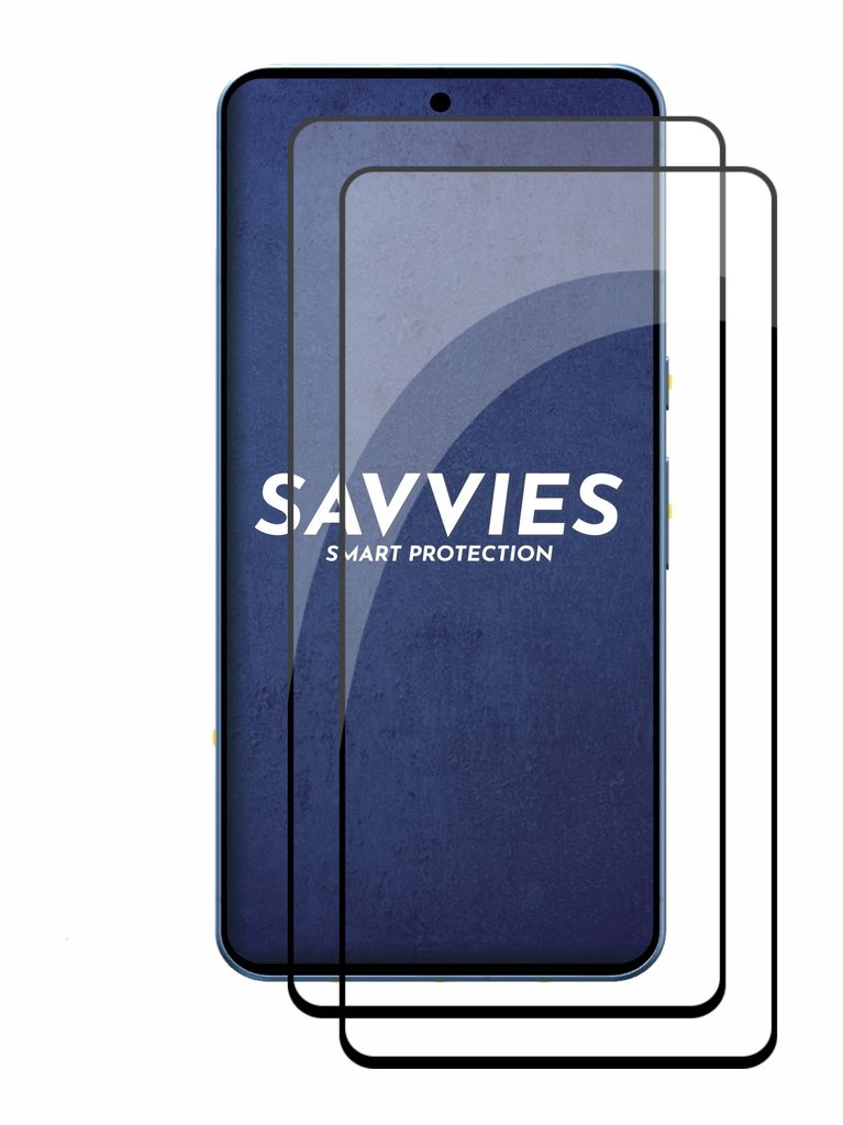 SAVVIES 4x Flex Full-Cover 3D Curved Schutzfolie (für Motorola Moto G77