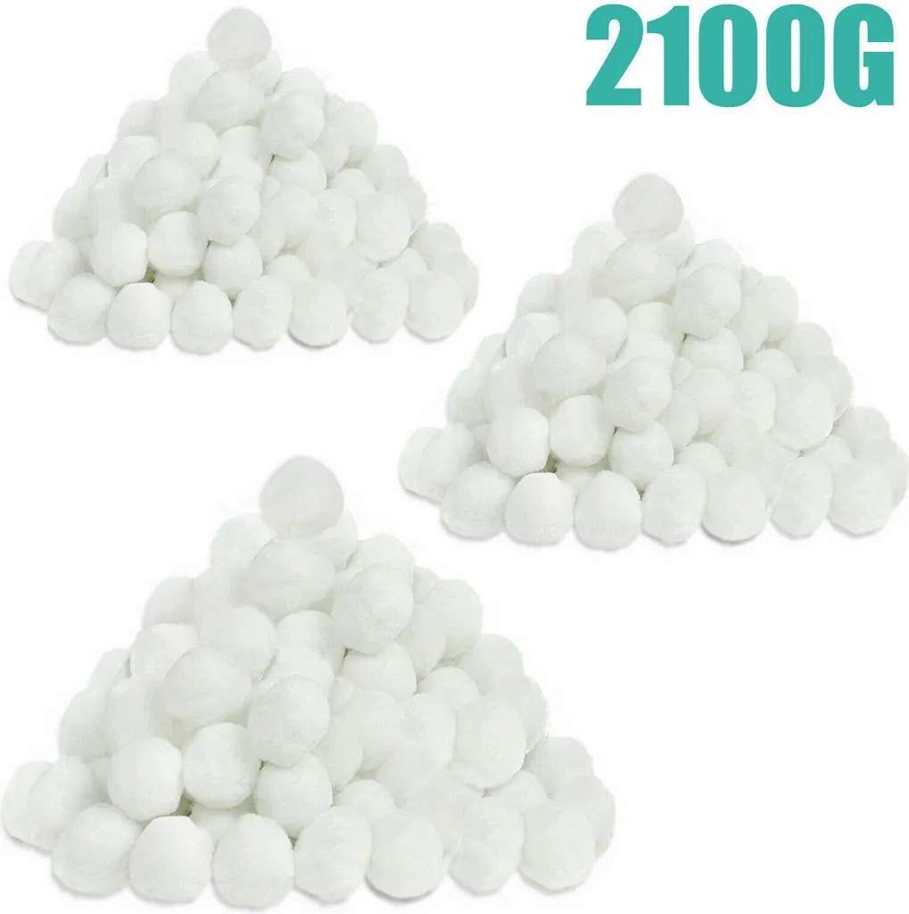 UISEBRT Filterballs 2100g pour filtre à sable remplace 75kg de sable blanc