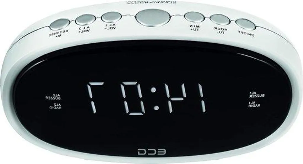 Réveil avec Tuner FM et 10 Présélections - Fonction Sommeil Intégrée