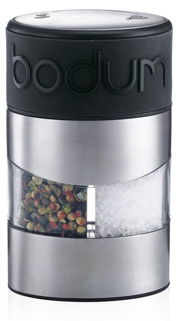 Bodum TWIN Salz- und Pfeffermühle Gewürzmühle 12 cm Schwarz Produktbild 