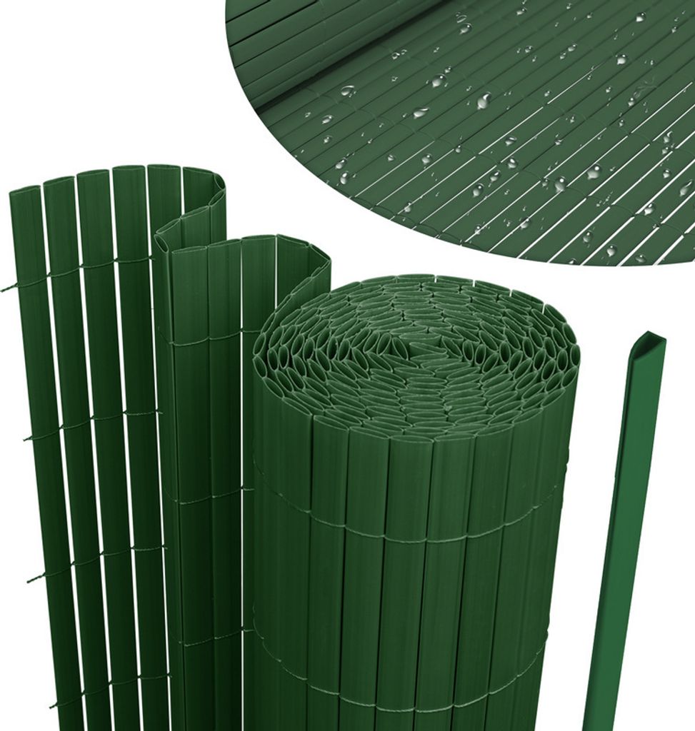 PVC Sichtschutzmatte Sichtschutzzaun UV-Schutz Balkon Terrasse Windschutz Sichtschutz Outdoor Balkonverkleidung Wetterfest für Balkon Garten Marki...