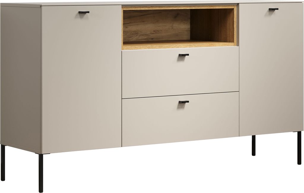 trendteam Wohnen Sao Paulo Sideboard Kaschmir/Evoke Eiche Produktbild 