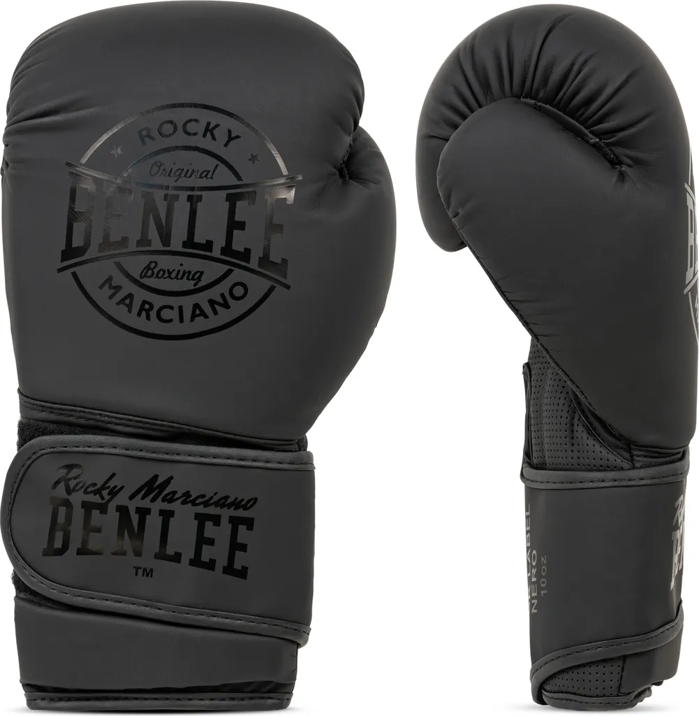 Gants de boxe NERO Benlee 14 oz : protection du poignet et des phalanges
