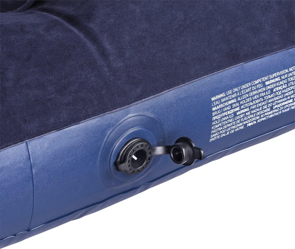 Matelas Gonflable Grand Format avec Surface Floquée Douce - 203x183x22cm - 5