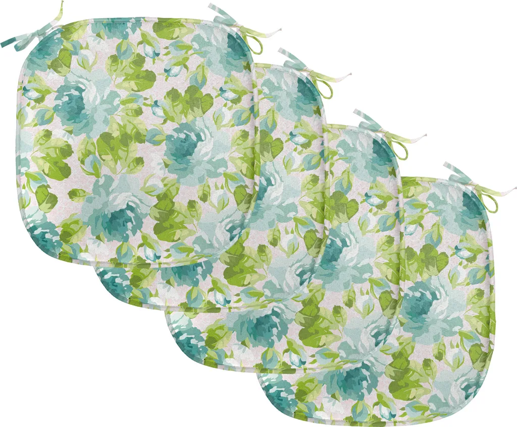 Galette de Chaise Anti-Tache et Confortable Lot de 4 Coussins 40x40 Rose