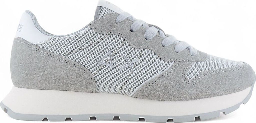 SUN68 Ally Glitter - Damen Sneakers Schuhe Grau-Silber Z35203-44 , EU 36