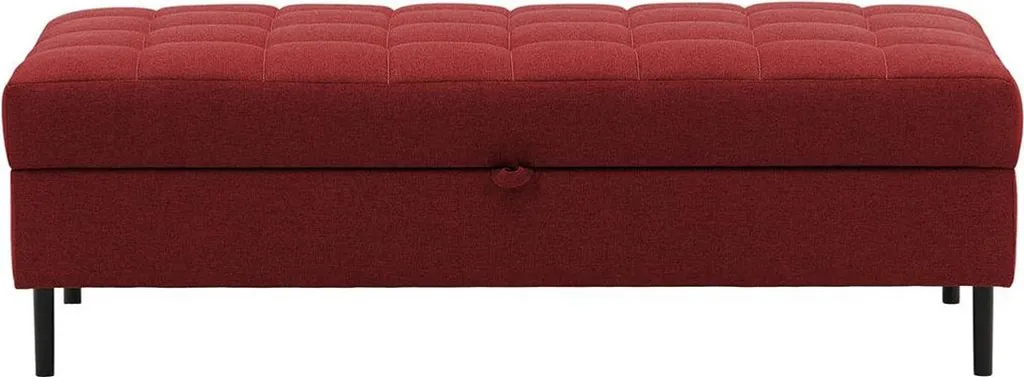 Pouf avec coffre de rangement Ludo-Malmo 63 - Tabouret coffre gris clair