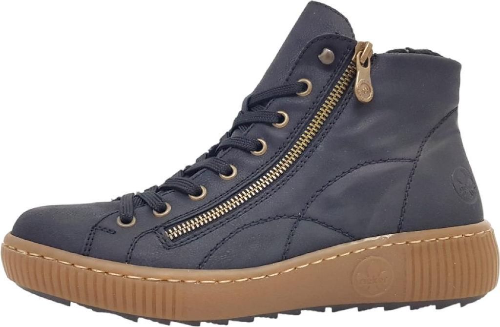 Rieker  Damenschuhe Schnürer Stiefelette Blau Freizeit Productafbeelding 