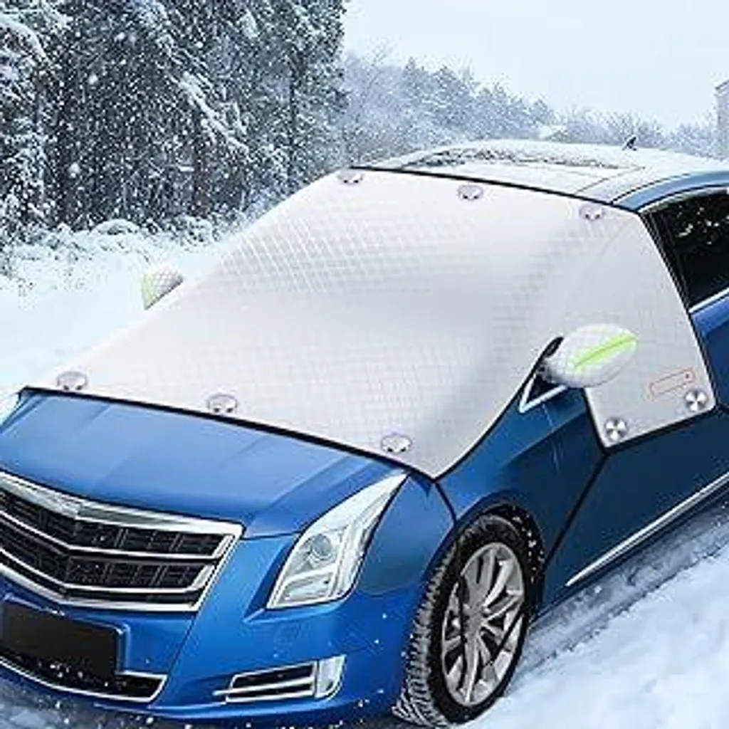 Feebee Copertura Parabrezza Auto Antighiaccio Inverno, Magnetico Copri
