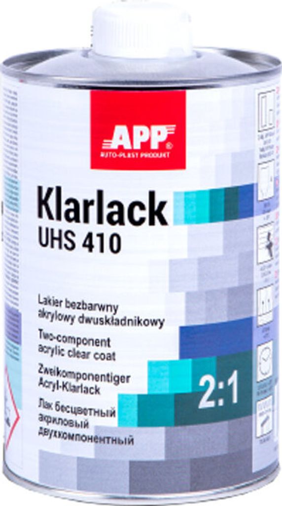APP UHS 410 2K VOC-Klarlack 2:1, schnelltrocknend, 1Ltr.