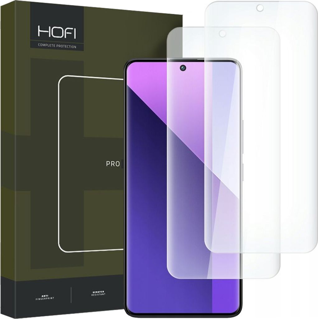 Gehrtetes Glas Hofi Uv-Glas Pro+ 2Er-Pack Xiaomi Redmi Note 13 Pro+ Plus 5G Klar
