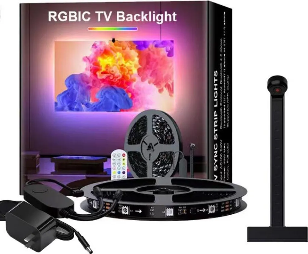 Bandeau LED TV connecté INF avec pilote de synchronisation vidéo USB
