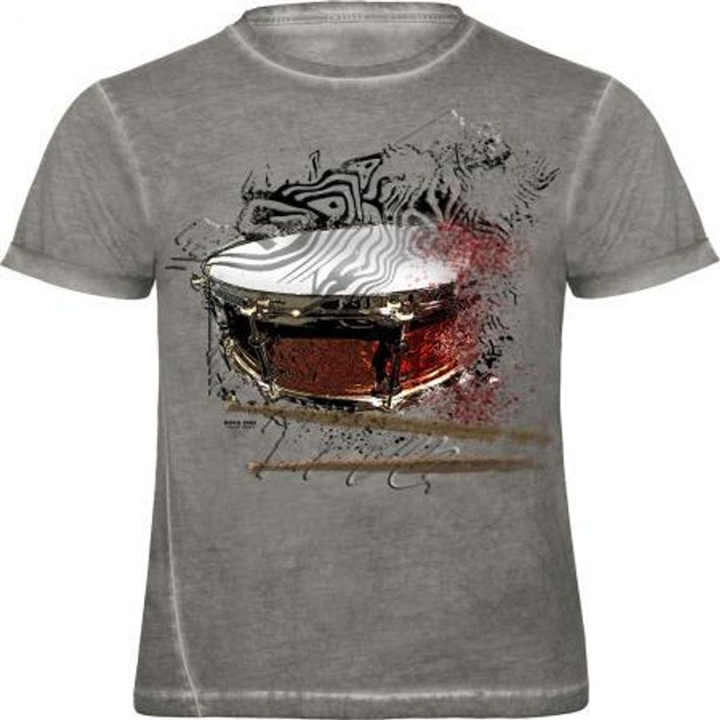 T-Shirt - bursted snare - 12966 - von ROCK YOU MUSIC SHIRTS Produktbild 