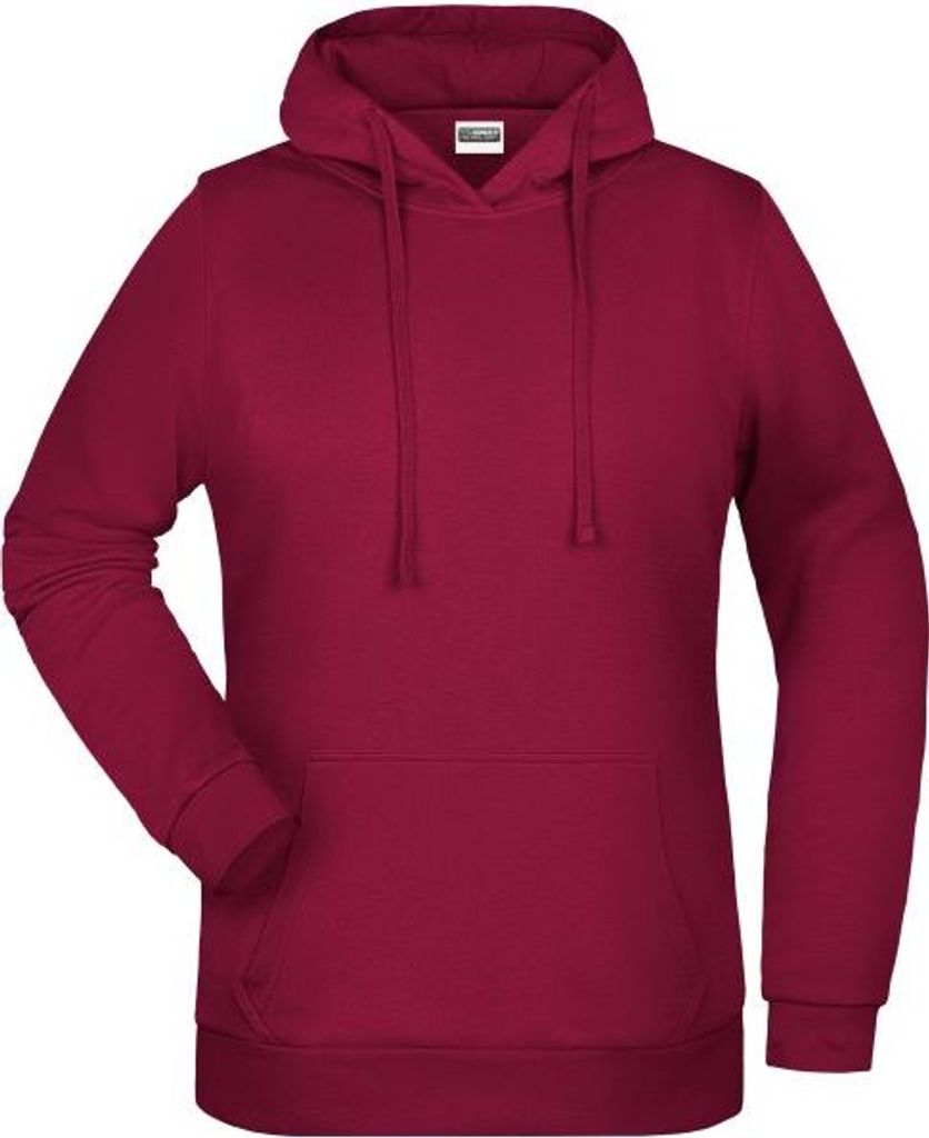 Promo Hoody Lady Klassisches Kapuzensweat wine, Gr. XL