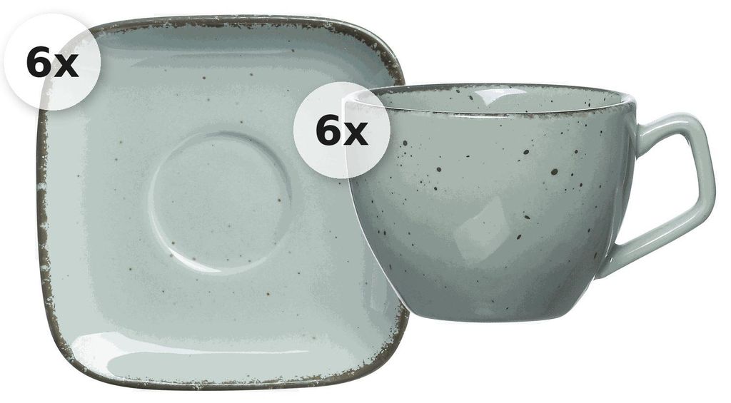 Espressotassen - Set 12 tlg. Casa blau Produktbild 