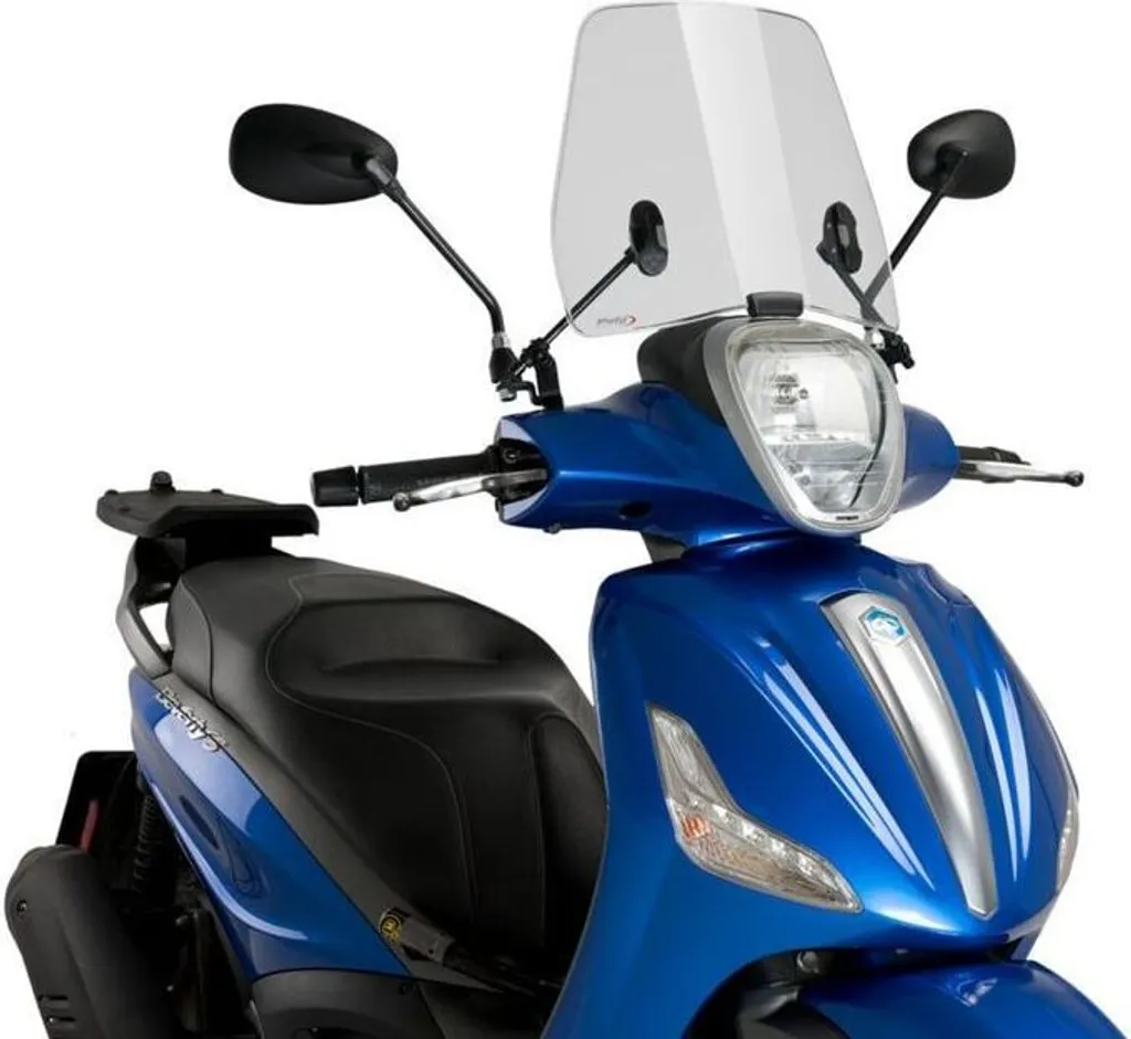 Pare-brise Puig Fumé Haute Résistance pour Scooter Piaggio Beverly S