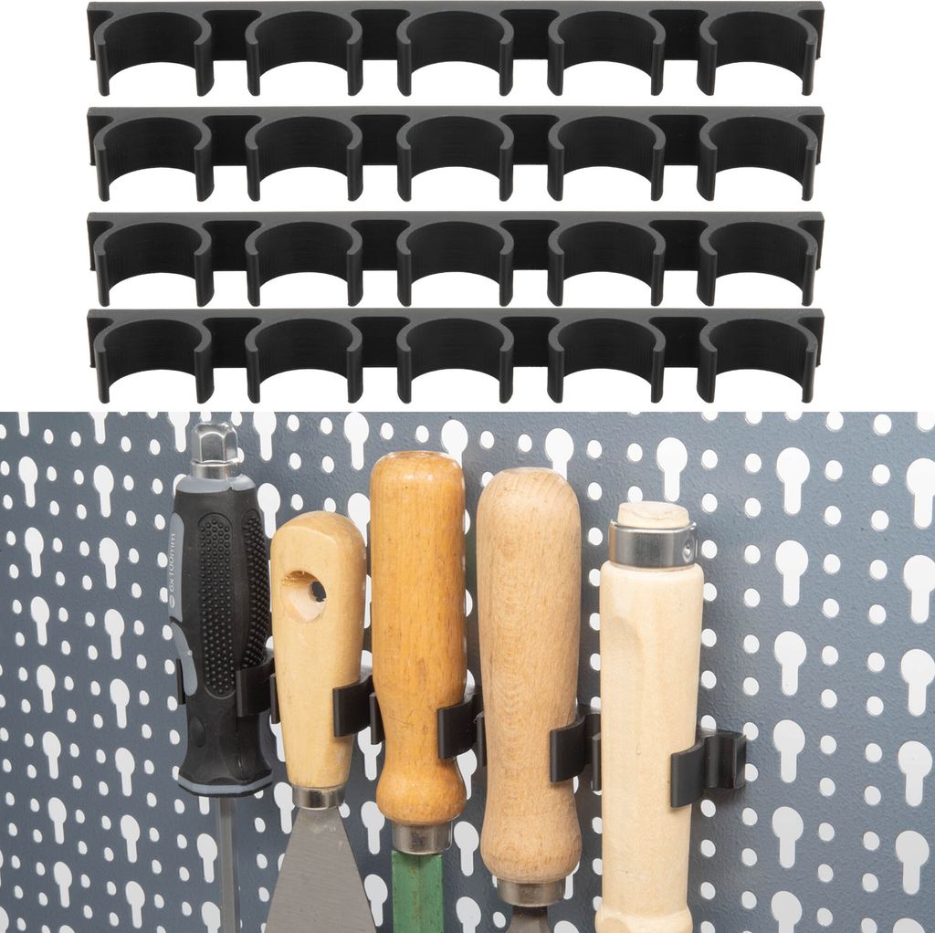 4x Werkzeughalter für Küpper Lochwand Feile Stemmeisen Schraubendreher Halterung