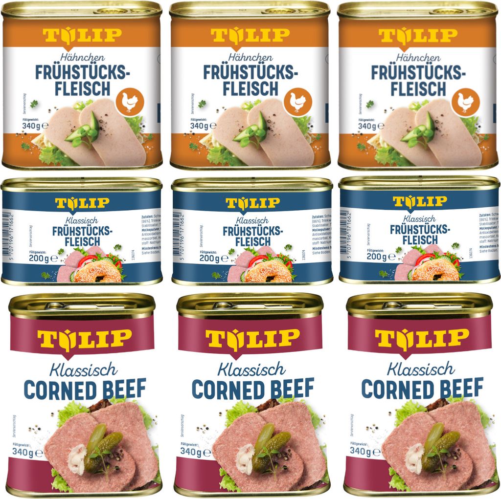 TULIP Bundle 3x 340g Corned Beef 340g Hähnchen 3x 200g Produktbild 