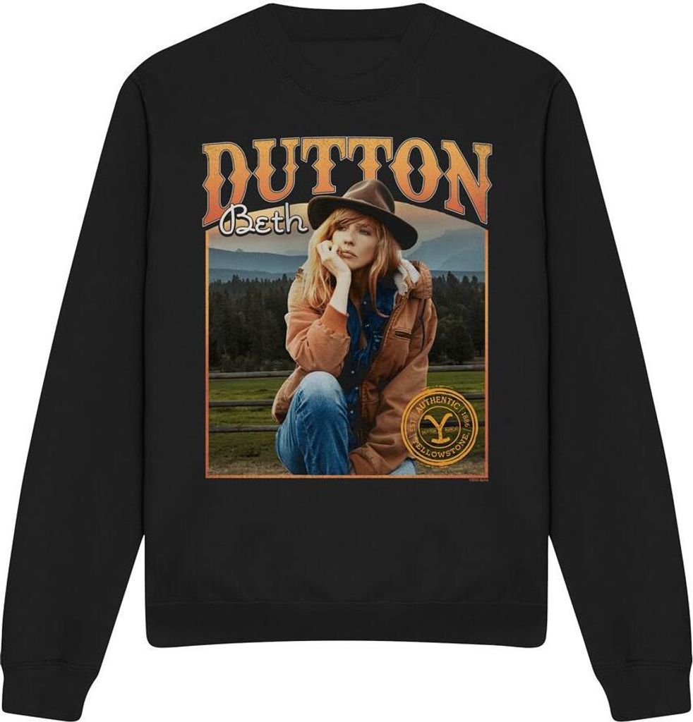 Yellowstone - "Thoughts" Sweatshirt für Herren/Damen Uni TV12189 (XXL) (Schwarz)