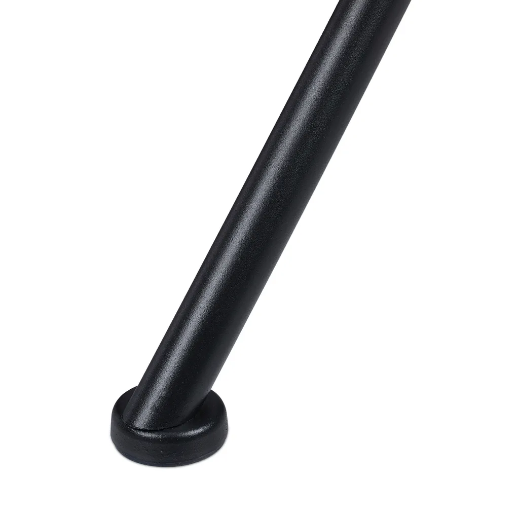 Tavolo Esterno Rotondo 72cm Nero Relaxdays - Design Moderno in Acciaio - 8