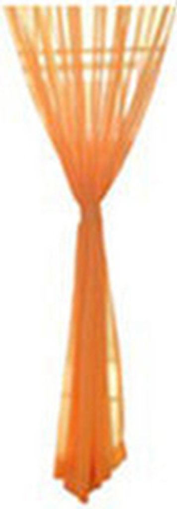 Feste Farbe Tulle Voile Tür Fenster Hochzeit bequeme Vorhang Panel-Orange