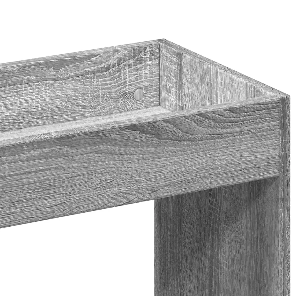 vidaXL Credenza 63x33x180 cm Grigio Sonoma materiale a base di legno - 8