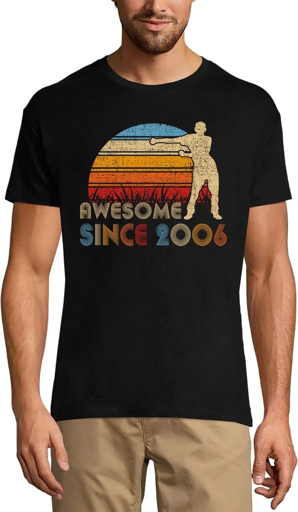 Herren Grafik T-Shirt Awesome seit 2006 tanzen – Awesome Since 2006 Dance – Geschenk 18. Geburtstag Jahrestag 18 Jahre Jubiläum 18 Jährige Mann