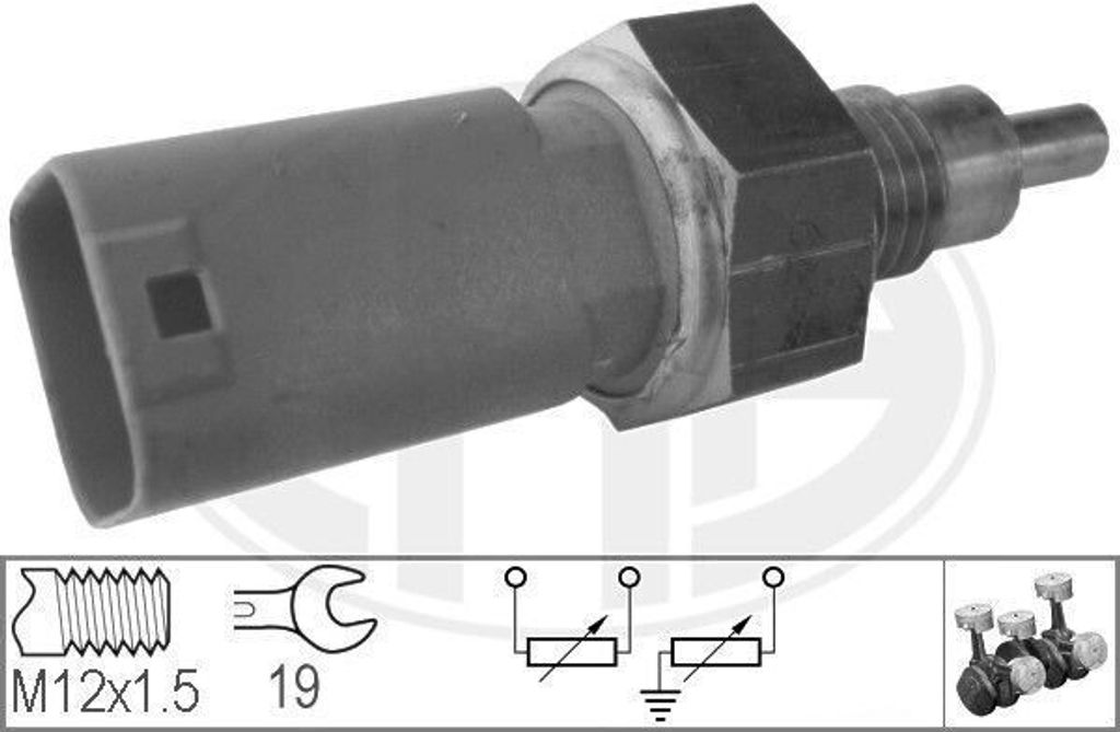 ERA Kühlmitteltemperatursensor 330143 für FIAT PUNTO (188)
