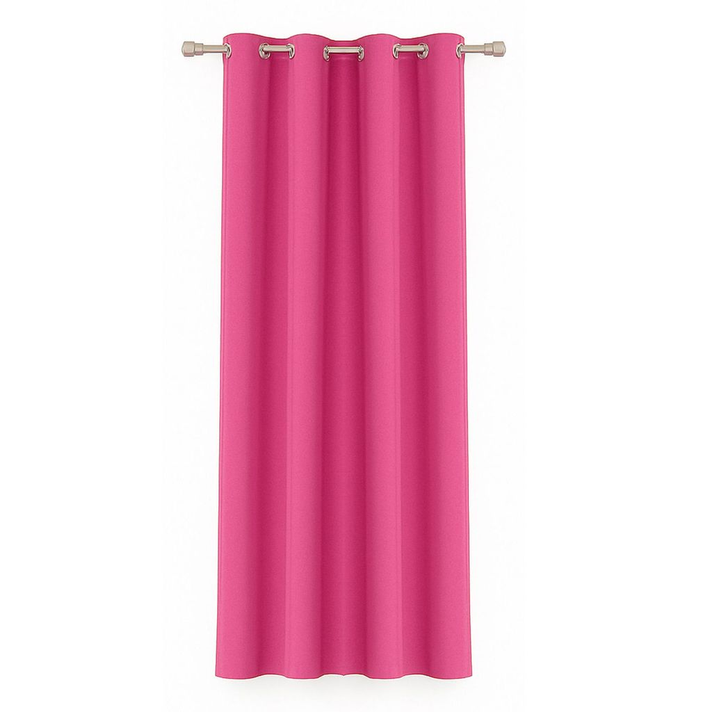 Tenda rosa 140x175 cm con occhielli – tenda oscurante in Immagine del prodotto 