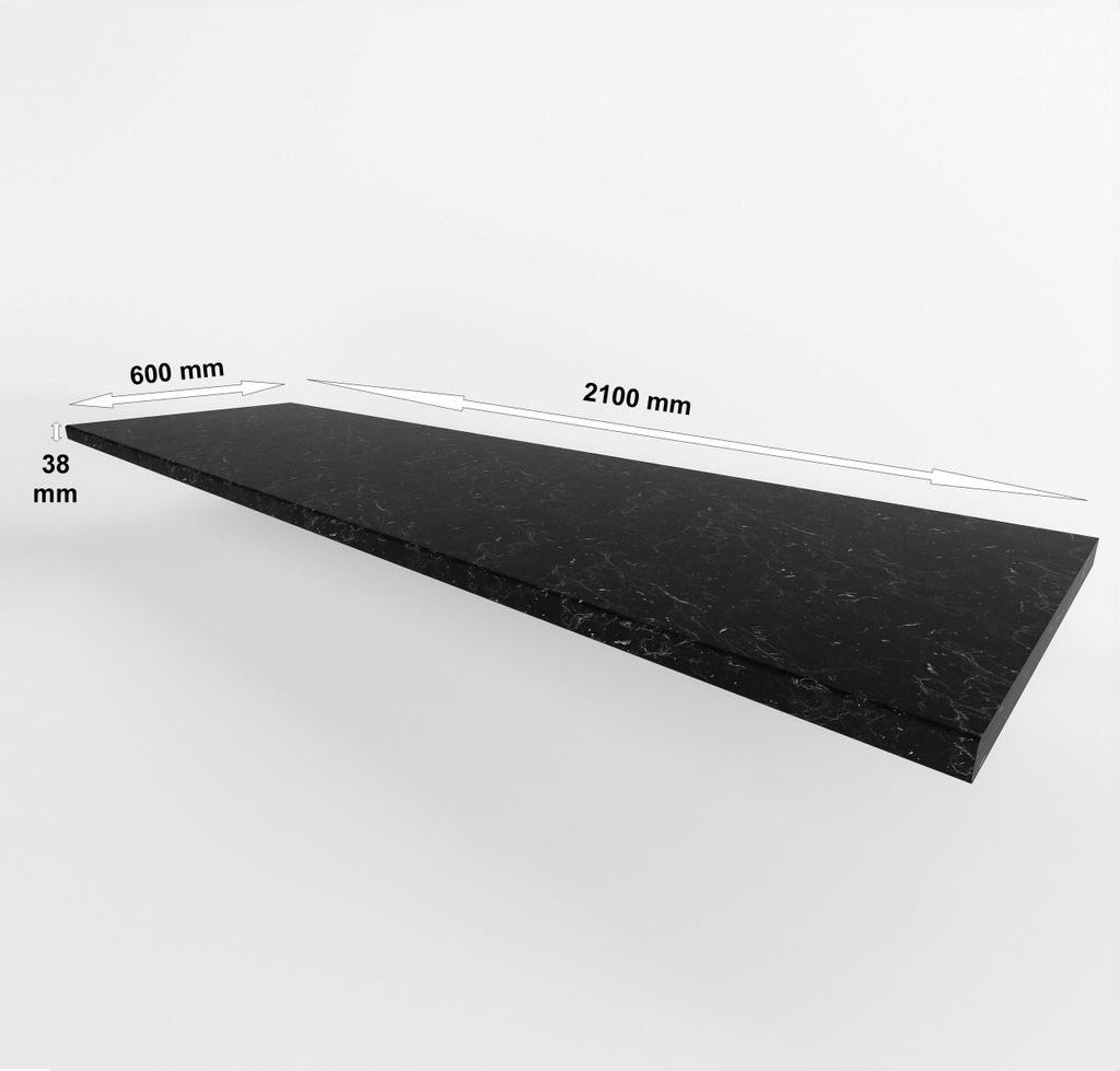 Arbeitsplatte 210 cm 38 mm Marmur ROMA matt Küche Siena, Produktbild 