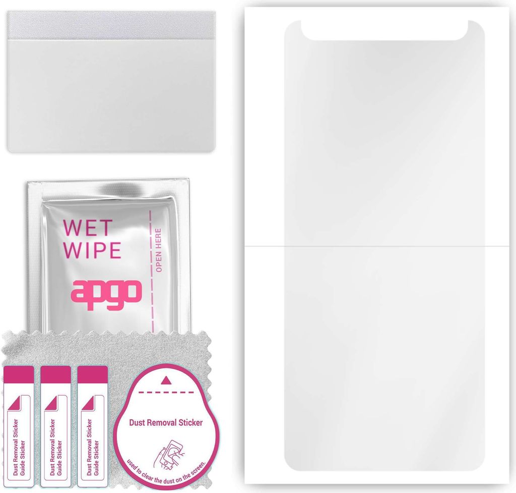 apgo Hydrogel Schutzfolie, Klar, kompatibel mit TP-Link Neffos A5, flexibele Displayschutzfolie, Folie mit Positionierhilfe, kratzfest, einfache Mo...